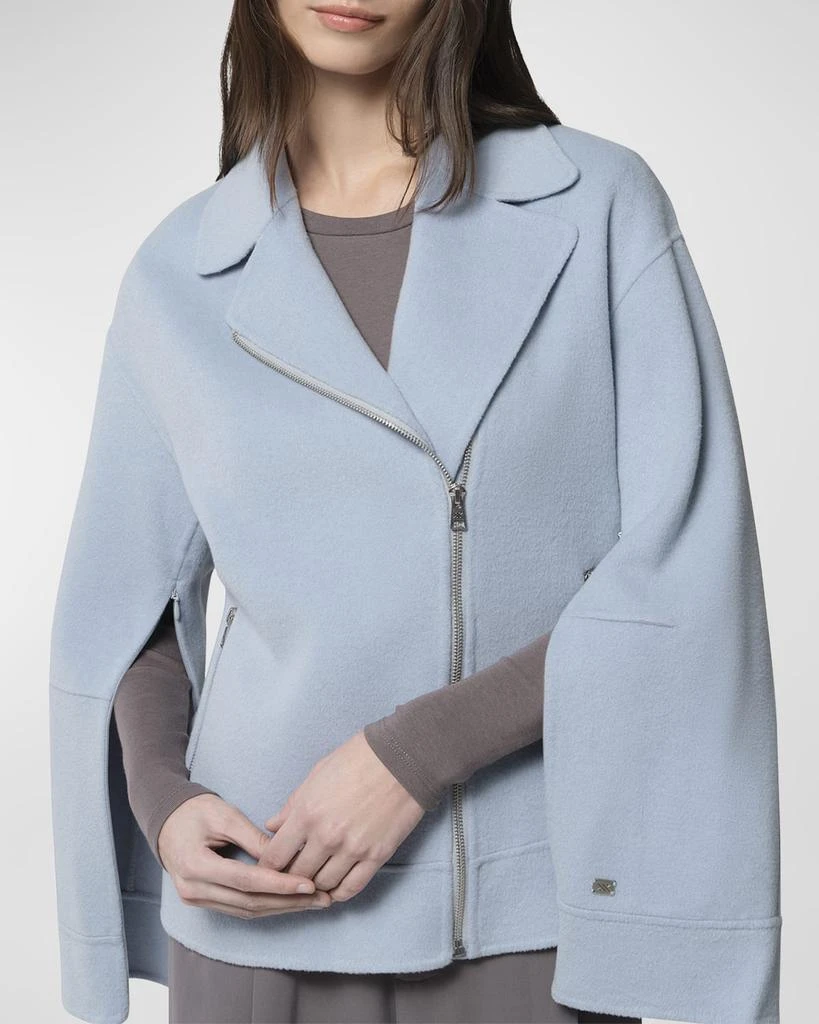 Soia & Kyo Double-Face Wool-Blend Moto Jacket 4