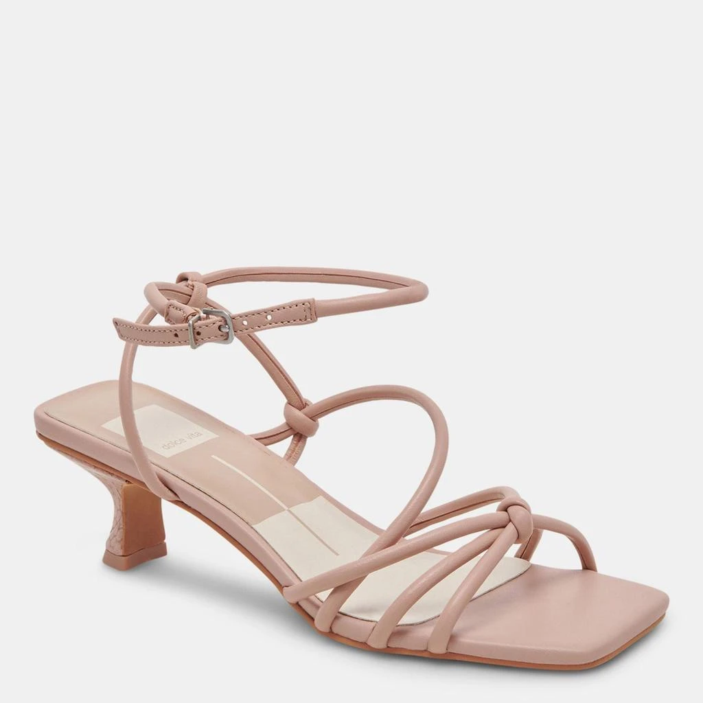 Dolce Vita Bev Wide Heels Rose Leather 2