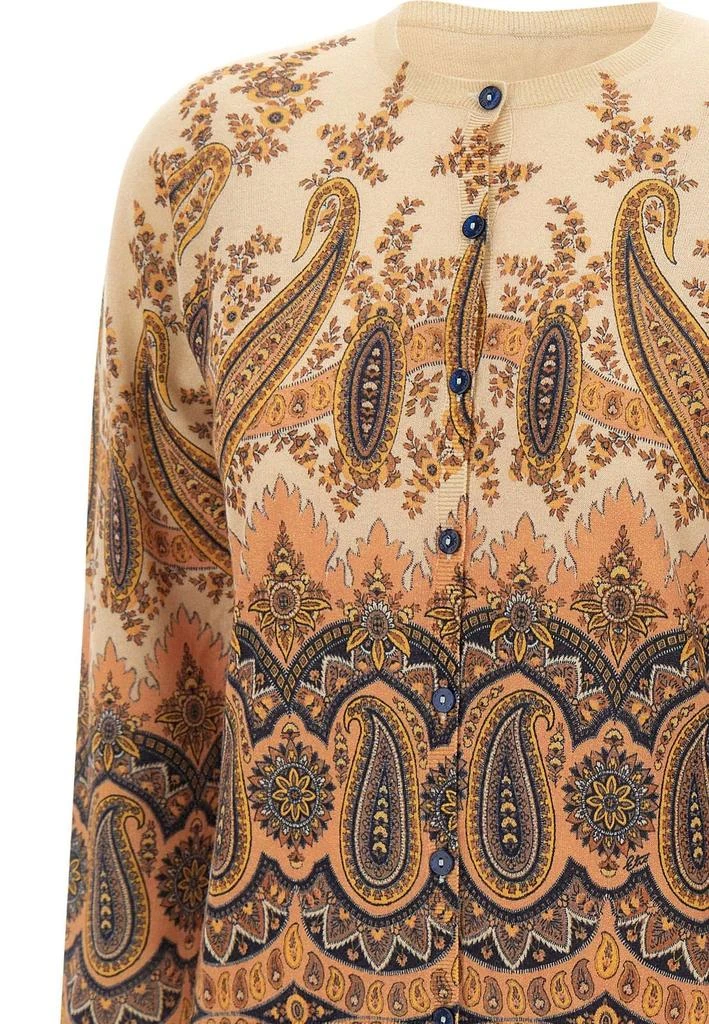 ETRO Etro Paisley Patterned Crewneck Cardigan 5