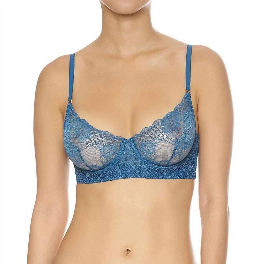 Addiction Nouvelle Lingerie Capri Underwire Bra In Teal 1