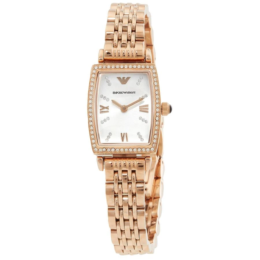 Emporio Armani Emporio Armani Gianni T-Bar Quartz Crystal White Dial Ladies Watch AR11406 1