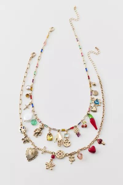 Urban Outfitters Zuri Layering Charm Necklace Set