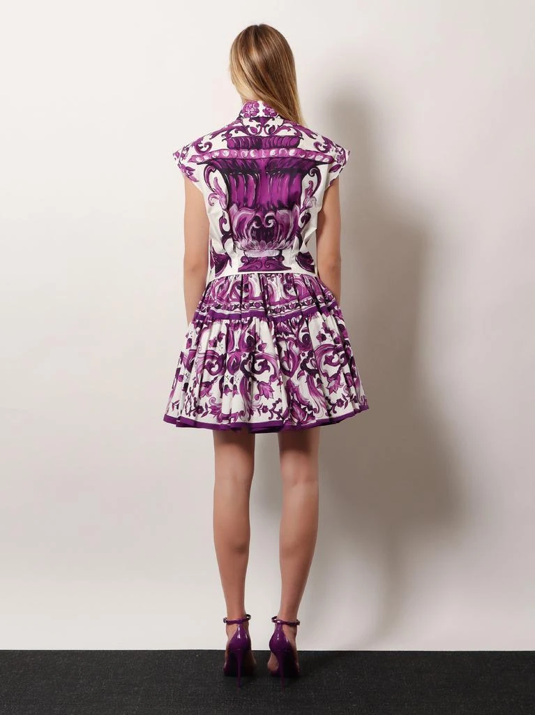 Dolce & Gabbana Cotton shirt with Maiolica print 3