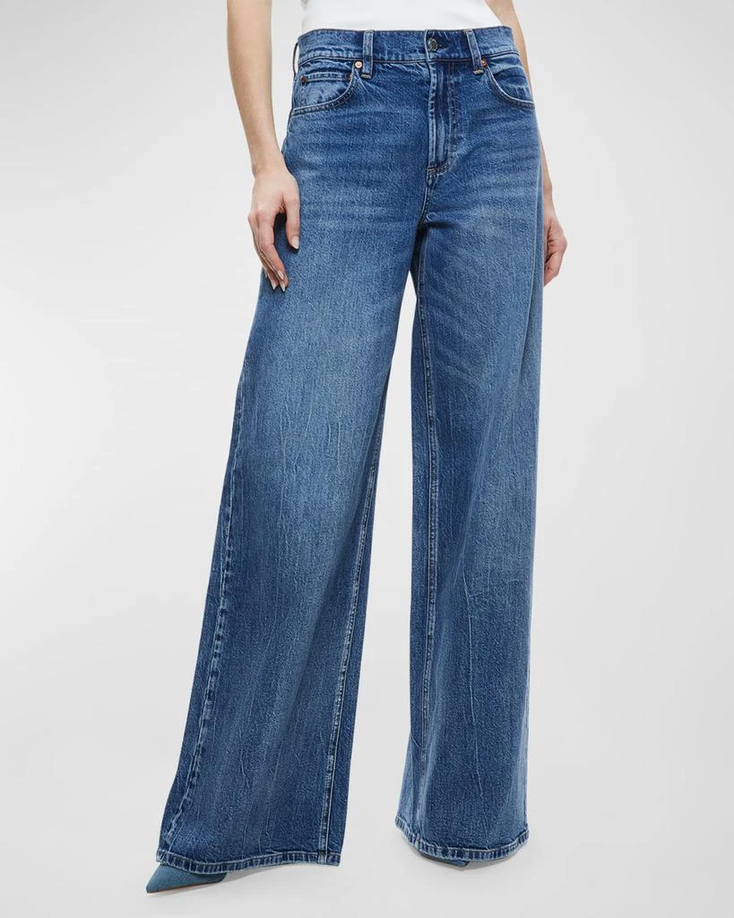 Alice + Olivia Trish Mid-Rise Baggy Jeans 3