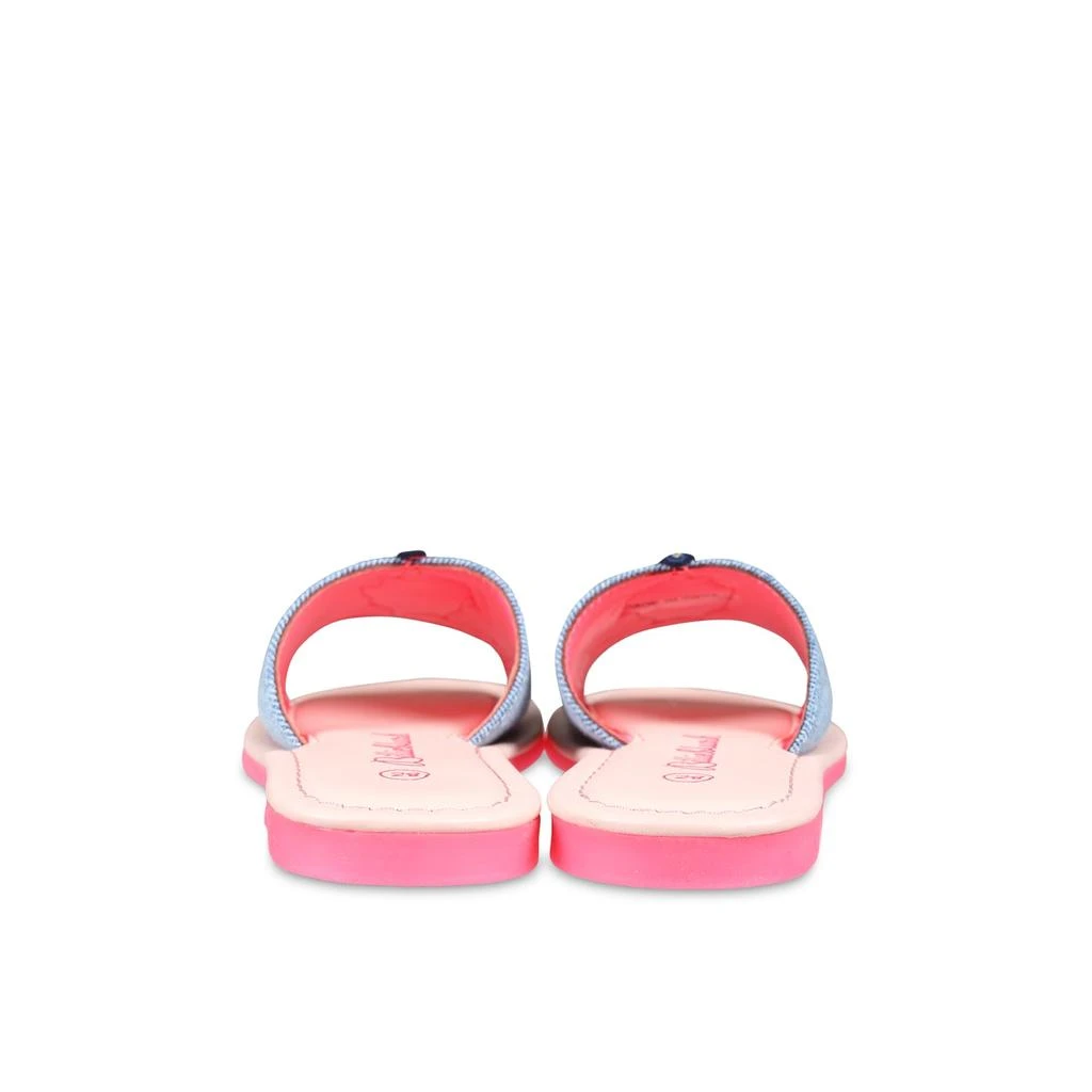 Billieblush Light Blue Slippers For Girl With Unicorn 2