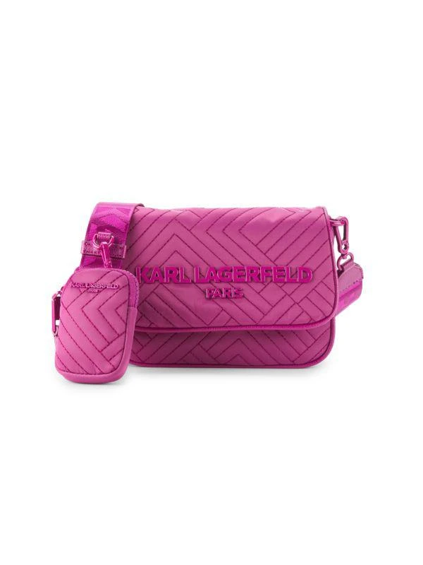Karl Lagerfeld Paris Voyage Chevron Crossbody Bag 1