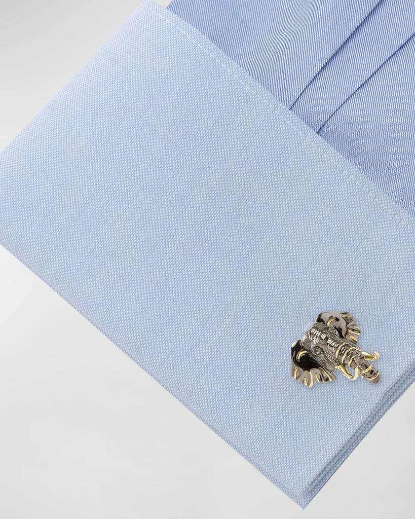 Cufflinks Inc. Men's Two-Tone Elephant Cufflinks 5