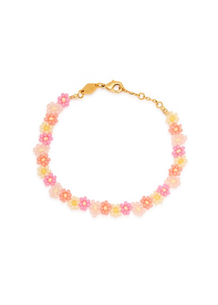 Anni Lu Blossom 18kt gold-plated beaded bracelet
