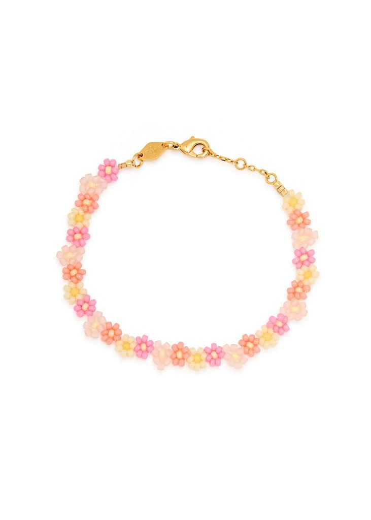 Anni Lu Blossom 18kt gold-plated beaded bracelet 1