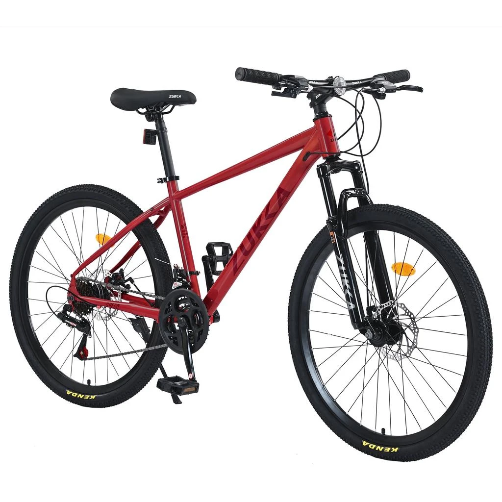 Streamdale Furniture Streamdale Mountain Bike for Men and Women 26 inch 24 Speed Suspension Fork KENDA Tires 1
