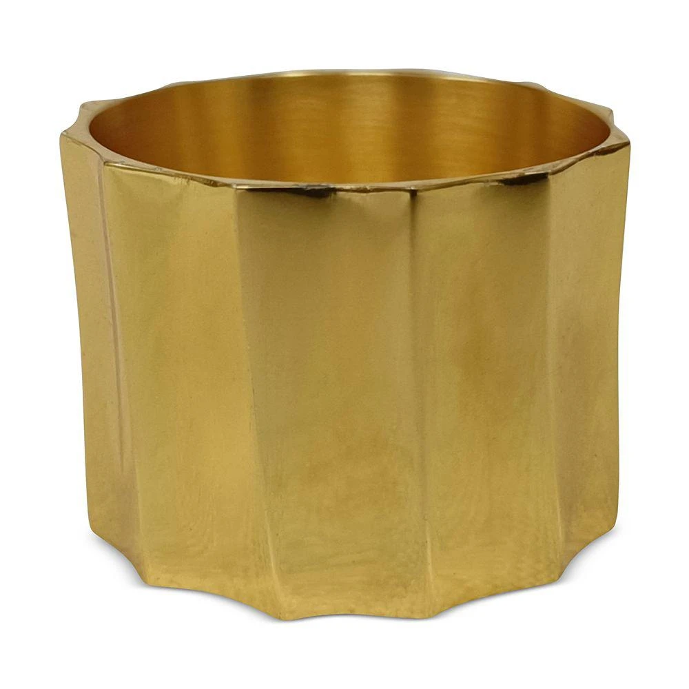 Aman Imports Metal Tube Paneled Napkin Ring - Exclusive 3