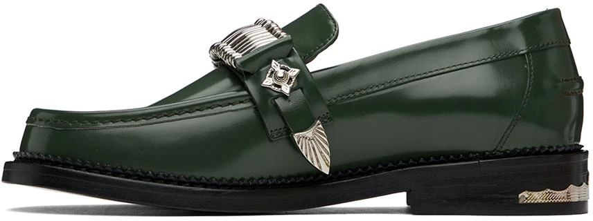 Toga Virilis Green Polished Loafers 3