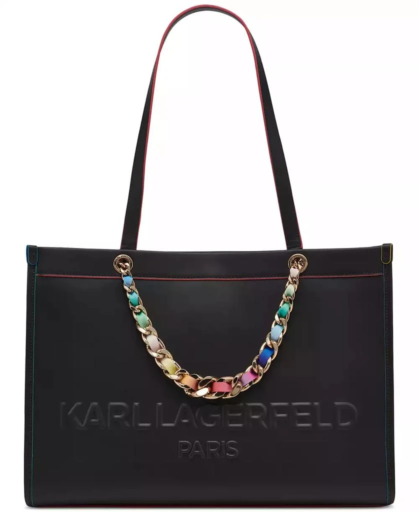 Karl Lagerfeld Paris Savoie Large Leather Tote 1