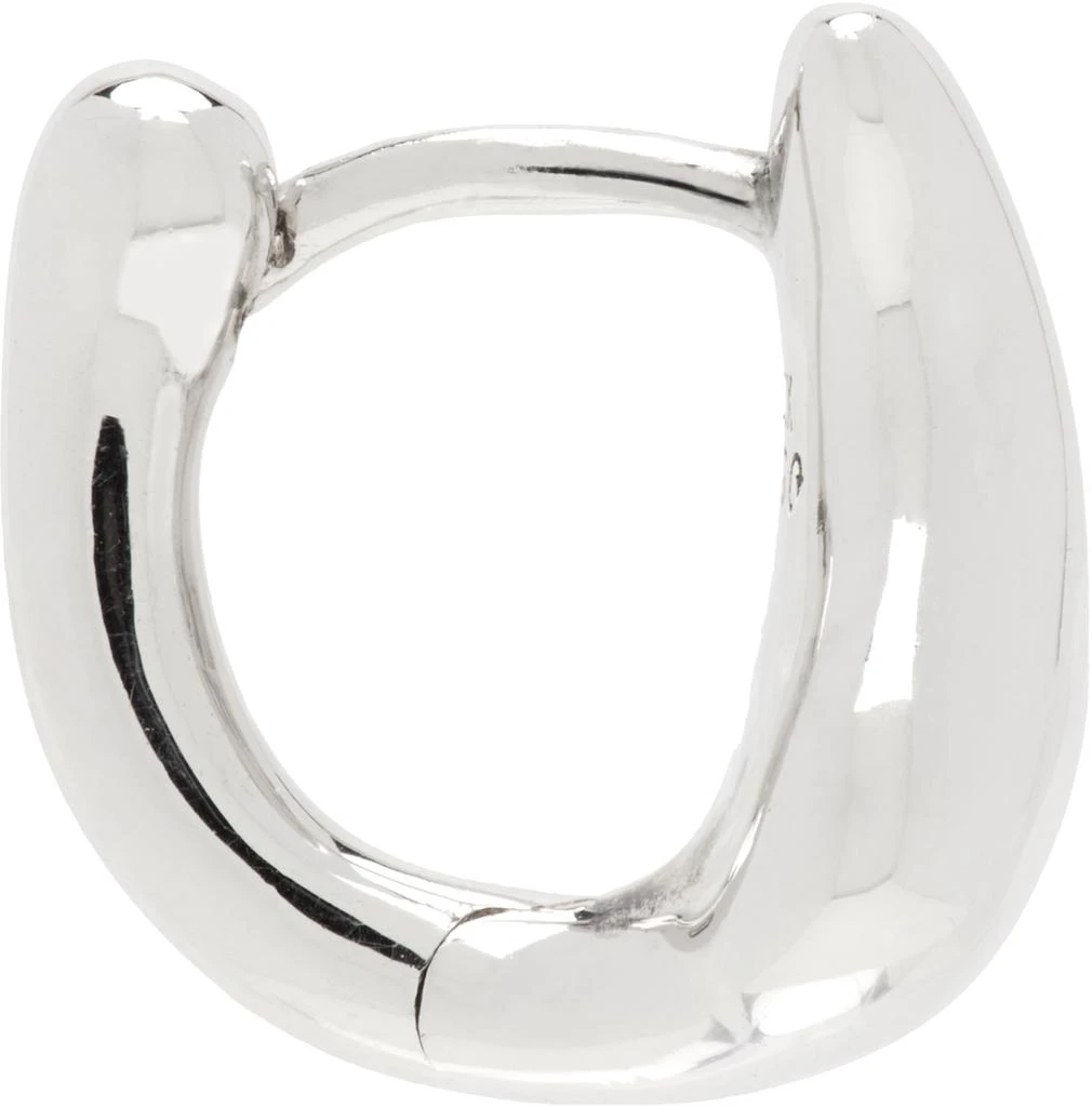 Maria Black Silver Sagene Trail Huggie Single Earring 1