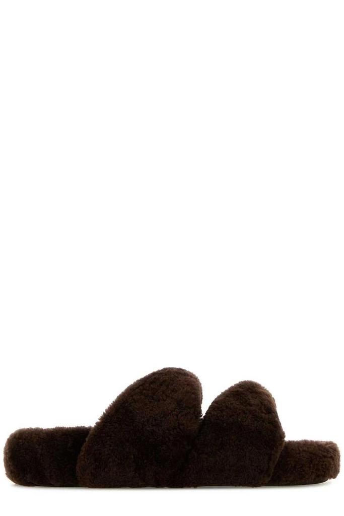 Aquazzura Aquazzura Twist Shearling Slip-On Sandals 1