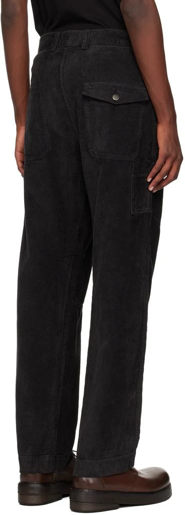 MAHARISHI Black Hemp Cord Carpenter Trousers 3