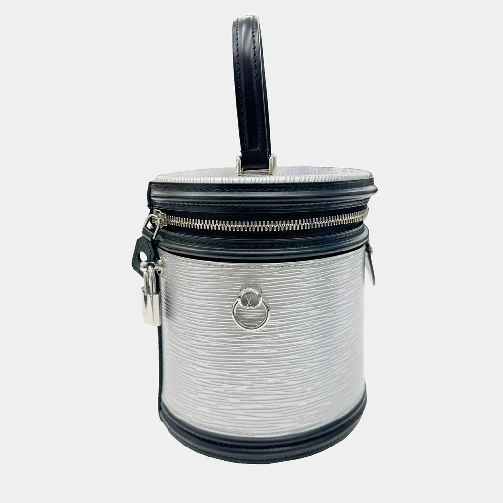 Louis Vuitton Louis Vuitton Silver/Black Leather Cannes Top Handle Bag 4
