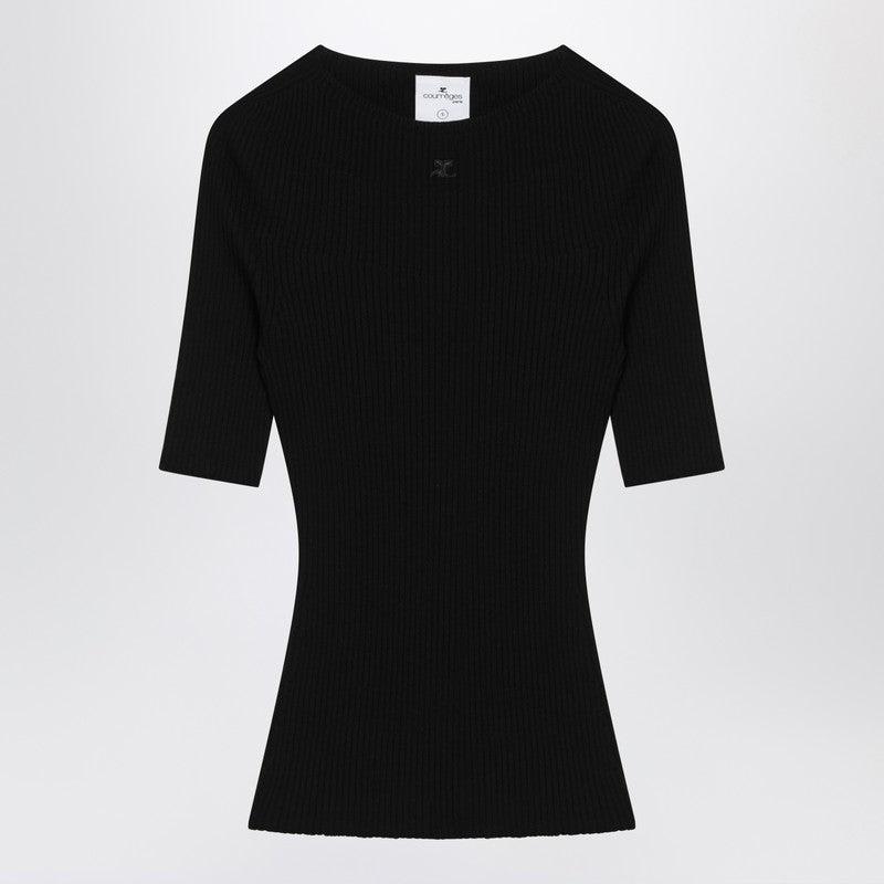 courreges Courrèges Ribbed Sweater In Cotton And Wool