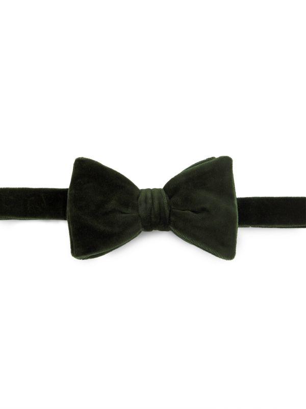 Ralph Lauren Cotton Velvet Bow Tie