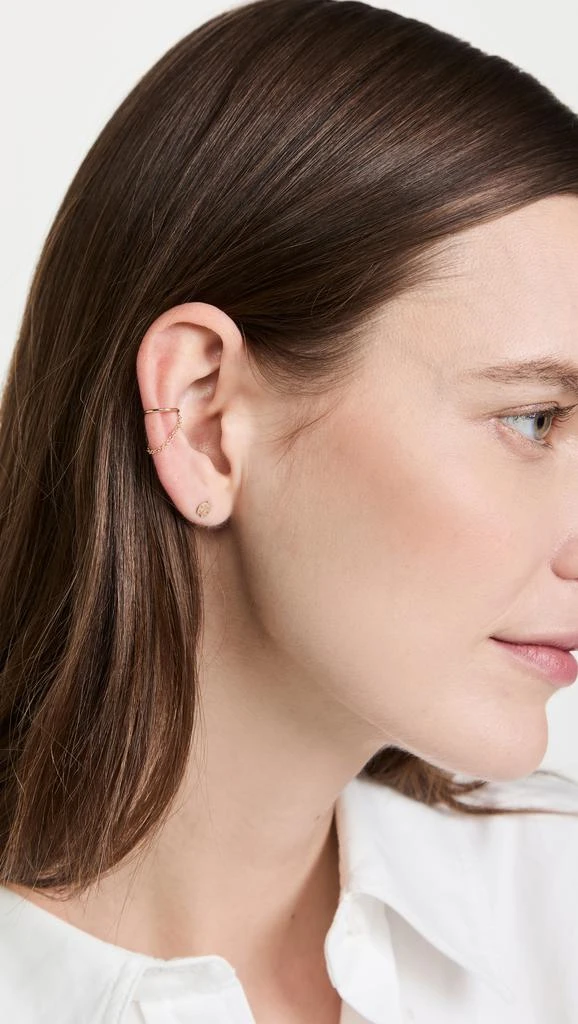Zoe Chicco 14k Gold Draped Chain Ear Cuff 2