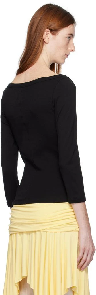 FLORE FLORE Black Steffi Long Sleeve T-Shirt 3