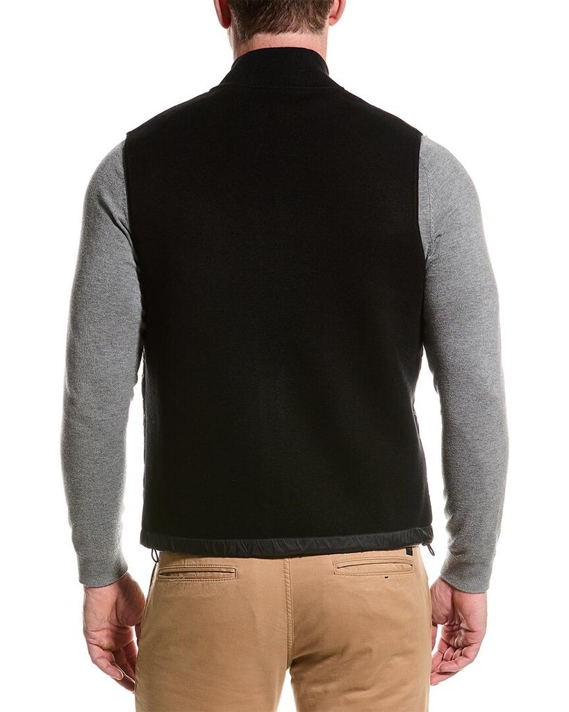 Bruno Magli Knit Collar Wool Vest