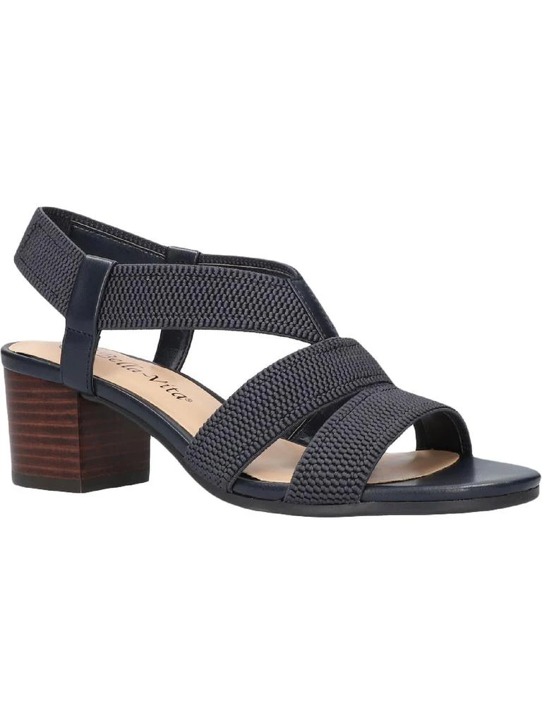 Bella Vita Jodi Womens Woven Slingback Heel Sandals 1