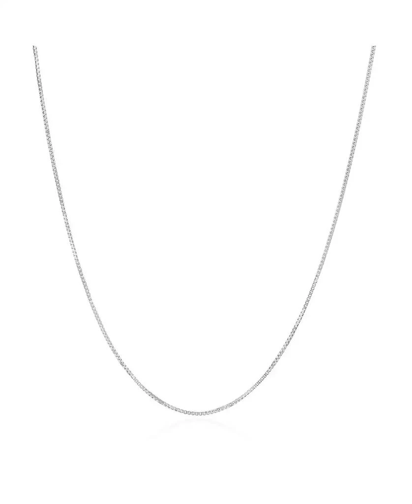 The Lovery Box Chain Necklace 14K White Gold