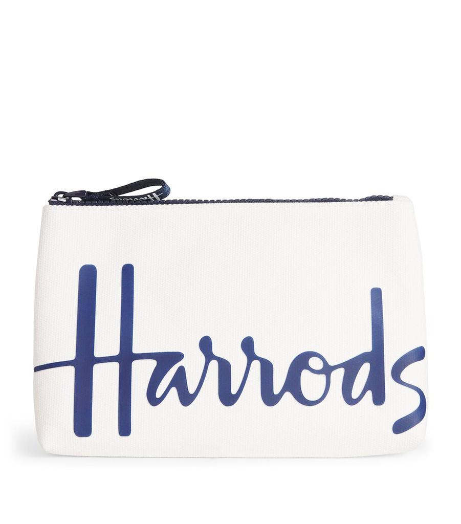 Harrods Small Cotton Logo Pouch