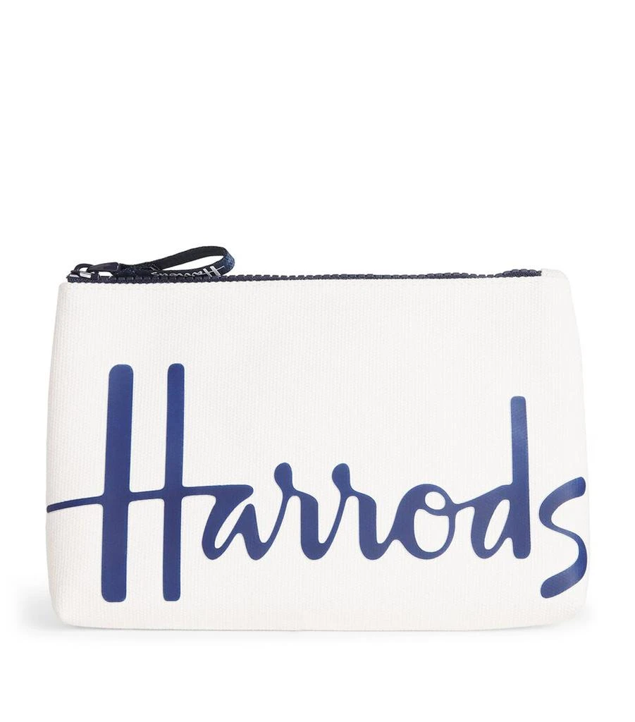 Harrods Small Cotton Logo Pouch 1