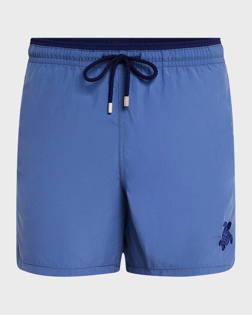 Vilebrequin Men's Les Unis Bicolor Swim Trunks 1