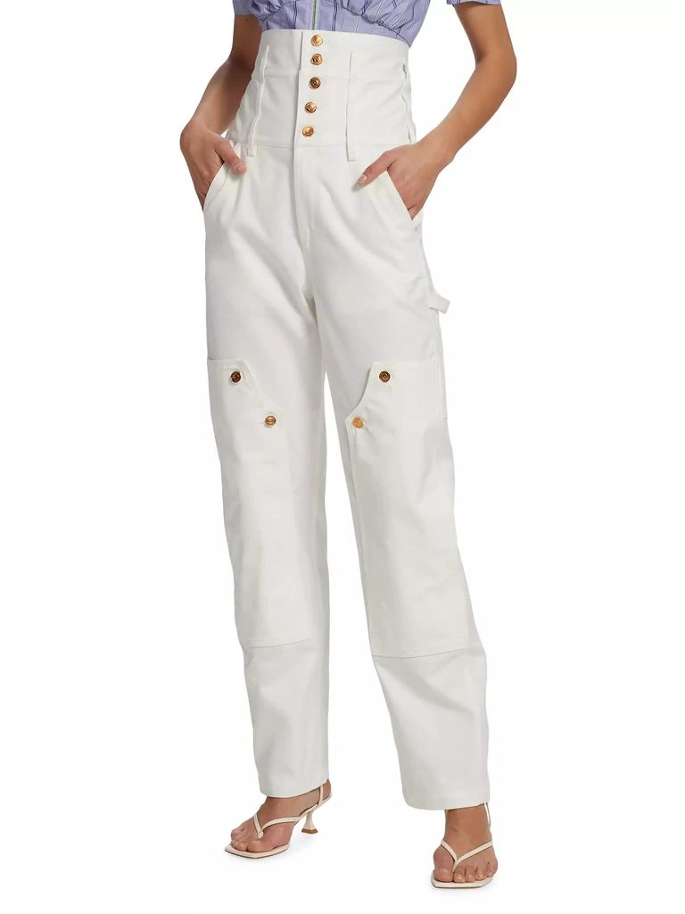 anOnlyChild Oraca High-Waisted Corset Denim Pants 3