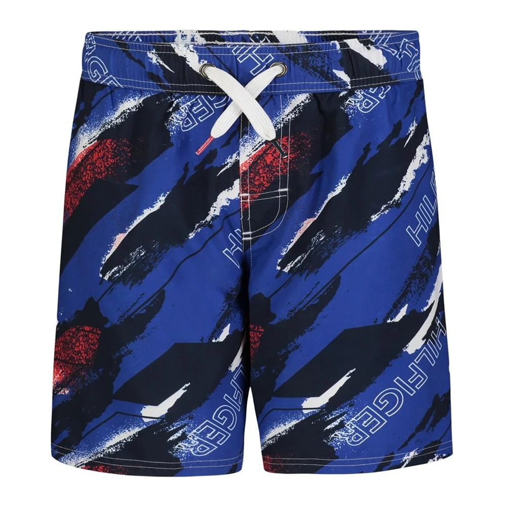Tommy Hilfiger Big Boys Wave All Over Print Swim Trunks 1