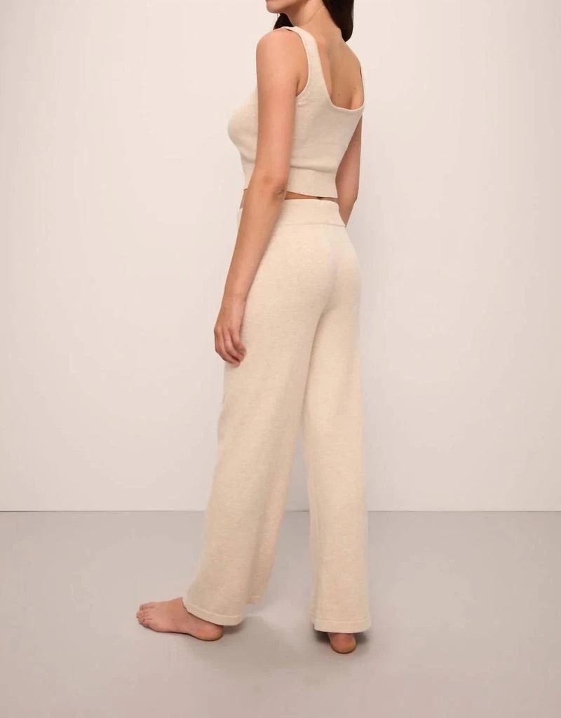 Eberjey Recycled Sweater Pant In Oat 2