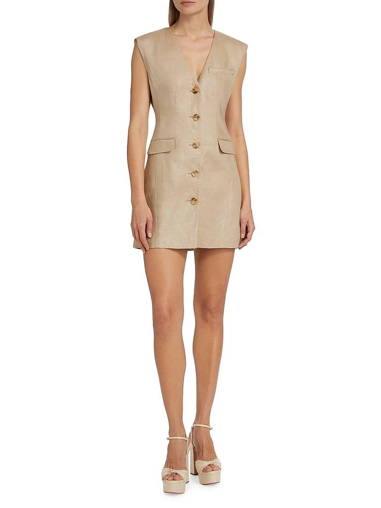 Hayden Linen Vest Minidress  On Sale Now with Up to 63% Off | Discover  Exclusive Deals & Savings at BeyondStyle  Authentic Toccin dresses|modern|women's|women's  apparel|sleeveless|sheath|contemporary|Women's|solid|linen|mini-length|v-neck  with ...