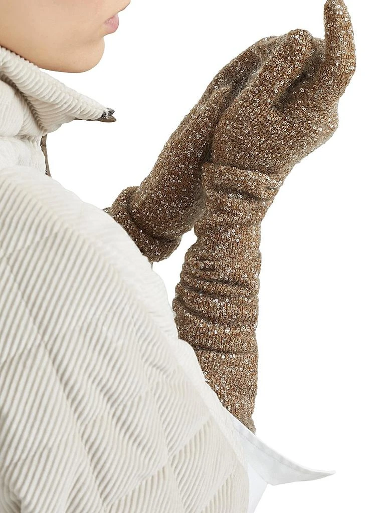 Brunello Cucinelli Dazzling Knit Gloves 3