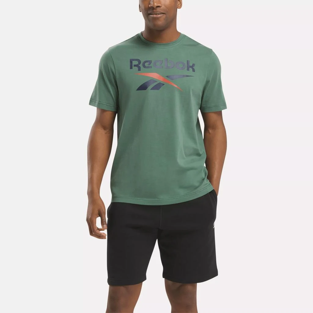 Reebok Men's Reebok Identity Big Stacked Logo T-Shirt 1