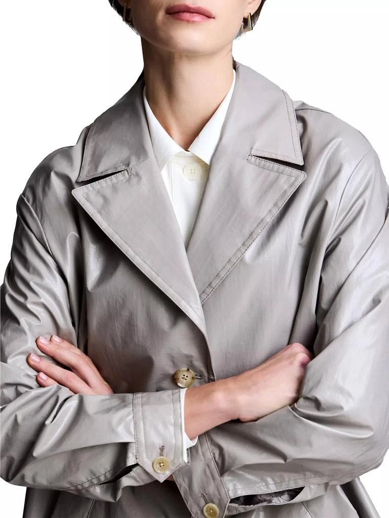 Jane Post Tailored Single-Breasted Trench Coat 4