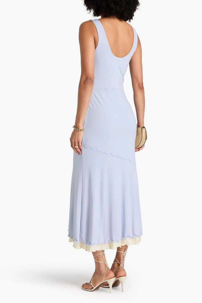 Derek Lam Stephanie ruffled stretch-jersey midi dress 3