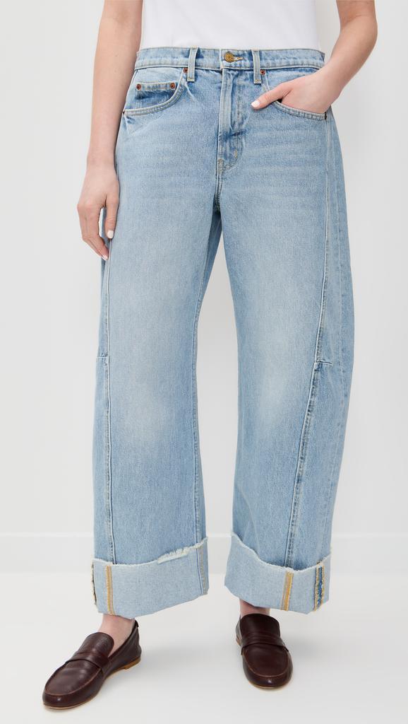 B Sides Relaxed Cuffed Lasso Jeans