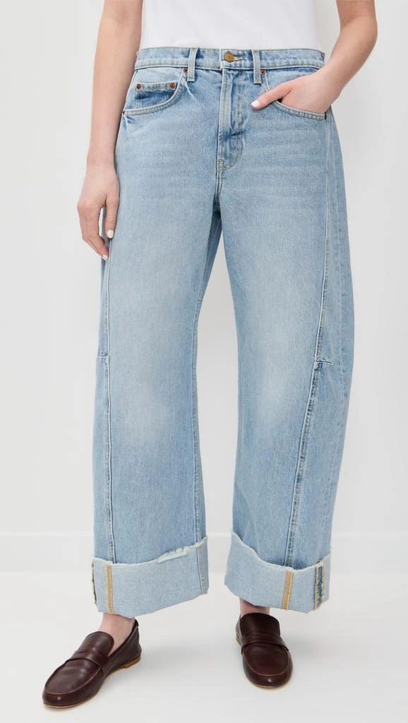 B Sides Relaxed Cuffed Lasso Jeans 1