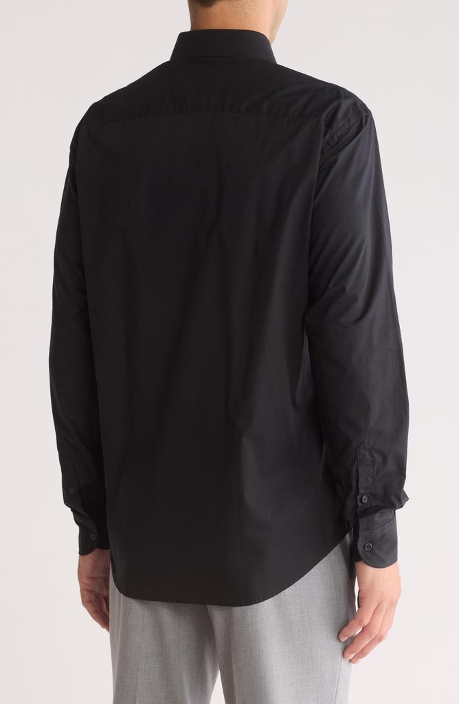 Armani Collezioni Solid Cotton Twill Dress Shirt