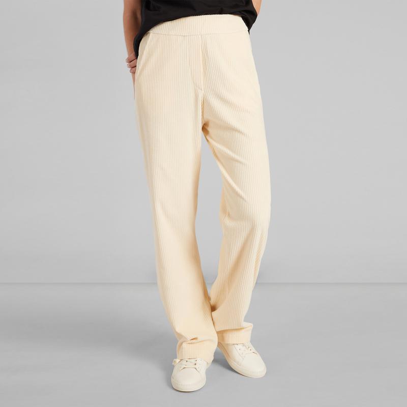 L'Exception Paris Large corduroy pants Crème L'EXCEPTION PARIS