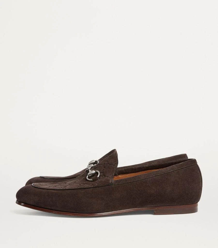 Gucci Suede Horsebit Loafers 7