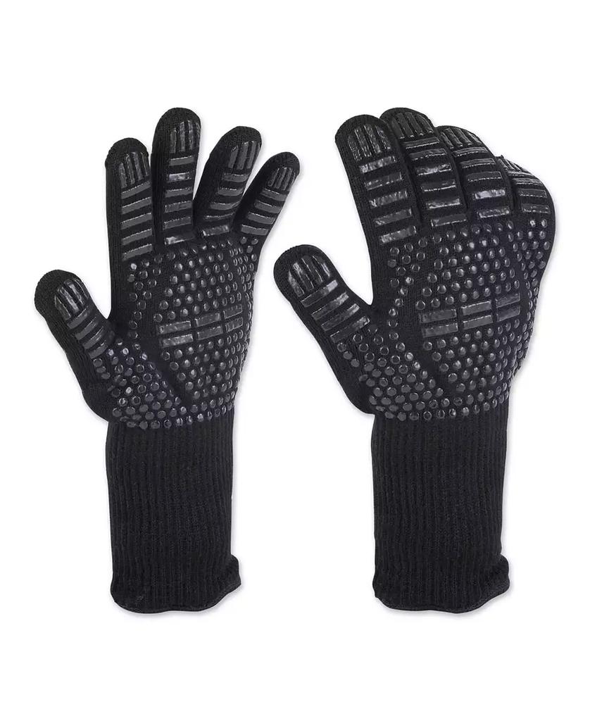 RSVP International Barbecue Grilling Collection Heat-resistant Gloves, Set of 2