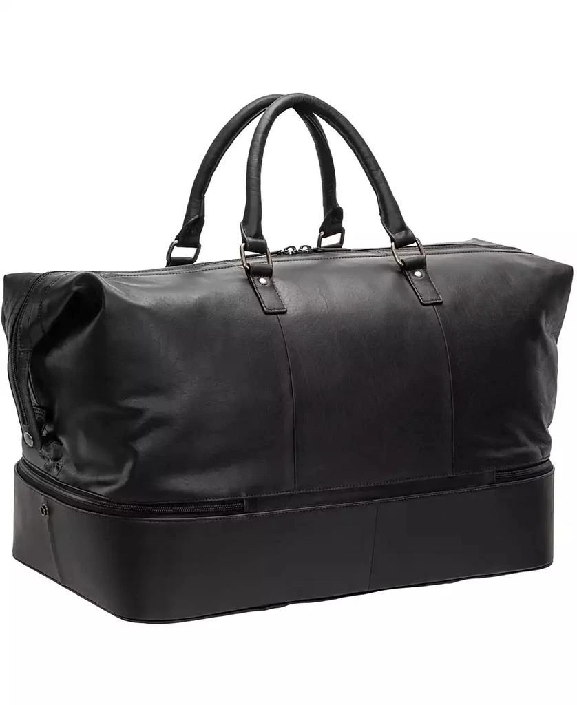 Mancini Leather Goods Men's Buffalo Double Compartment Duffle Bag 2
