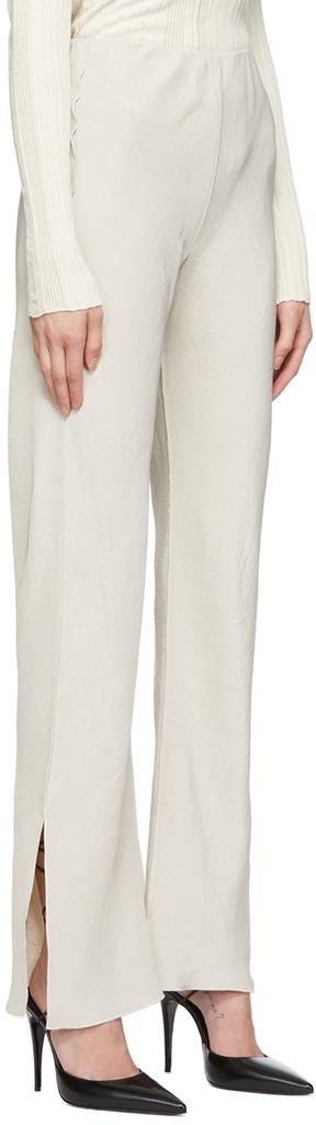 Yuzefi Off-White Acetate Trousers