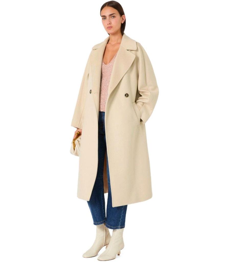 Weekend Max Mara Weekend Max Mara Resina Ivory Belted Coat