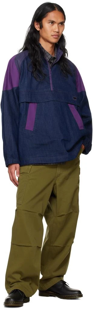 Levi's Navy & Purple Skateboarding Sport Denim Jacket 4