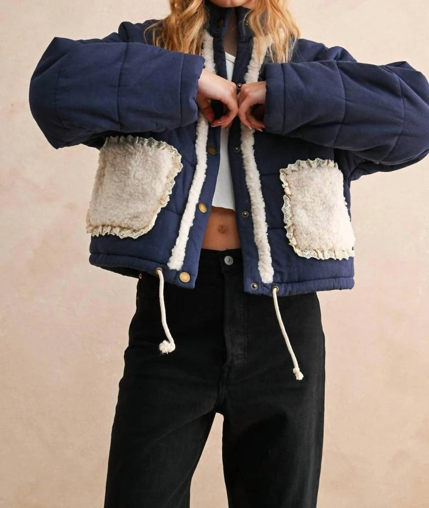 MIOU MUSE Miou Muse - Lana Sherpa Pocket Jacket